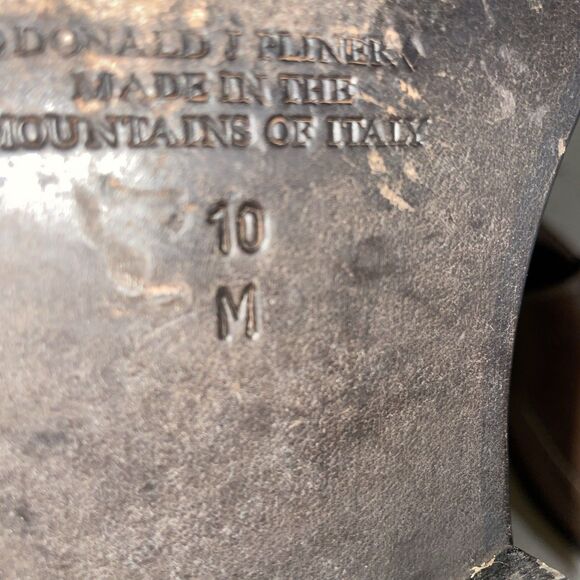 Donald Pliner Italy Men’s Dress Loafers Size 10 M Brown Leather Going out Party - Picture 3 of 12